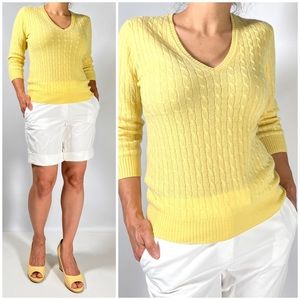 J.Crew cashmere cable knit sweater